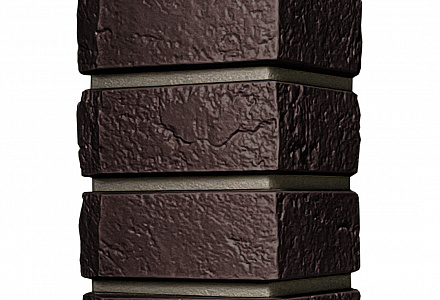 Наружный угол Кирпич Баварский, тёмно-коричневый
